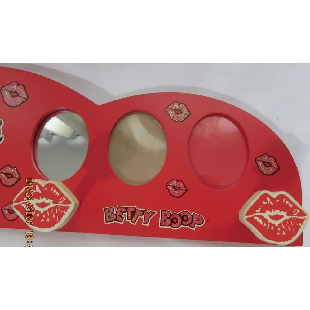 Betty Boop picture frame mirror hanger wall hanging lips kisses wall decor
